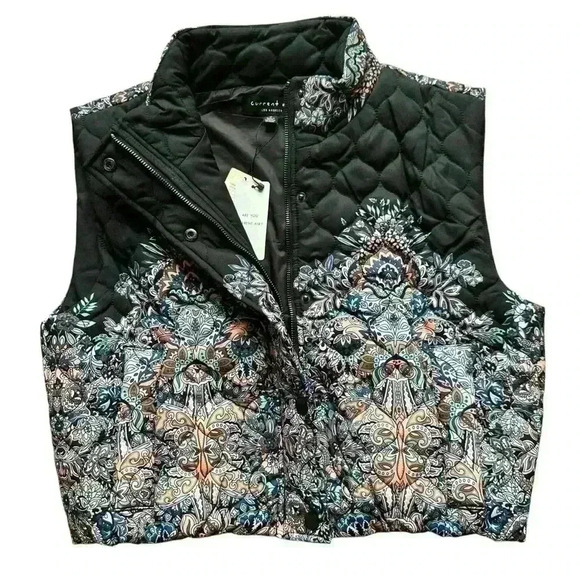 Current air crop diamond quilted puffer vest black/multi
multiple sizes - Picture 2 of 7